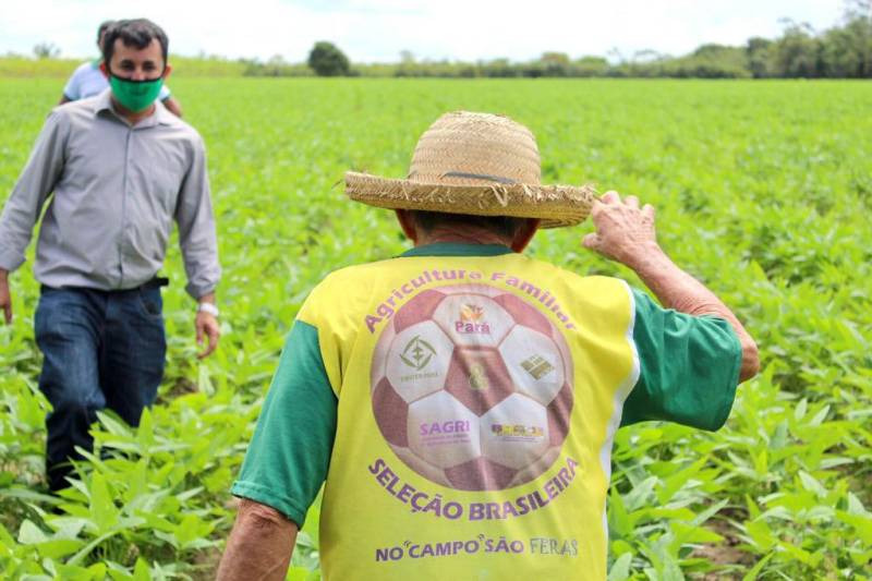 Técnicos da Emater visitam produtor rural para orientação sobre as melhoras práticas de cultivo 